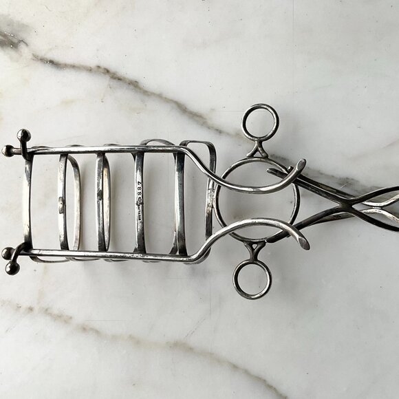 Sterling Silver Antique Toast Rack Processional Pattern Fine Arts International - Picture 6 of 12